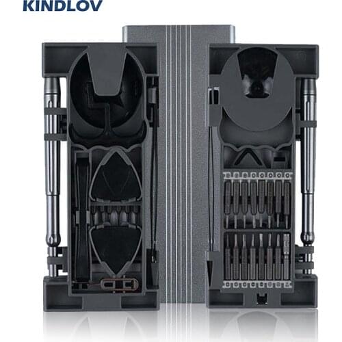 KINDLOV Precision Screwdriver Set 27 In 1 Torx Phillips Screwdriver Bits With Alloy Box Magnetic Screw Bit Household Hand Tools