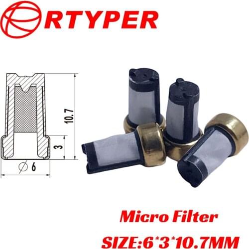 500 PCS 23250-21040 Fuel Injector Repair Kit Micro Filter 11002 For Honda Toyota Corolla 6*3*10.7mm