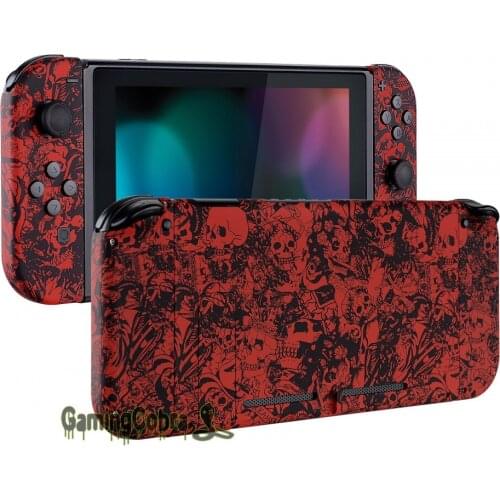 Demons and Monsters Soft Touch Grip Console Back Plate, Controller Housing Shell with Full Set Buttons for Nintendo Switch