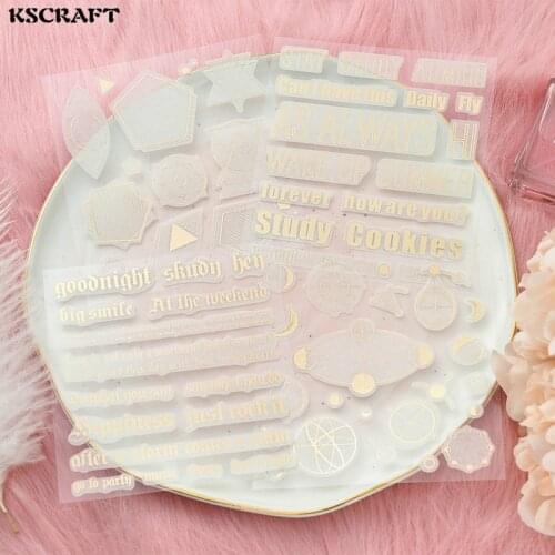 KSCRAFT 4pcs Big Smile Washi Tape Stickers for Scrapbooking DIY Projects/Photo Album/Card Making Crafts