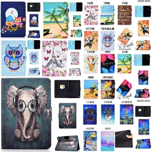 Magnet Smart Case For Amazon Kindle Fire HD 10 2021 Capa Funda For New Kindle Fire HD10 Plus 2021 Stand Leather Cover +Film +Pen