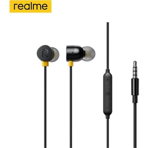 Realme Buds 2 Wired-3.5mm Earphone With Mic Wired Magnetic Headset For Smartphone Realme 6 Pro 6 6i