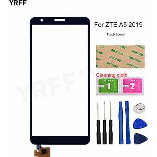 New Front Glass Touch Panel Sensor For ZTE Blade A5 2019 Touch Screen Digitizer Repair Parts