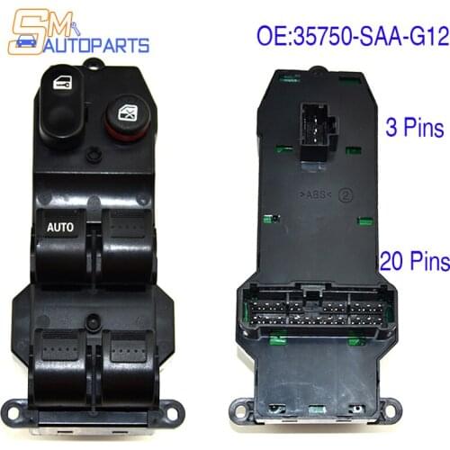 Master Electric Power Window Switch For Honda 2003-2008 35750-SAA-G12 35750SAAG12 35756-SAA-406 35750-SEL-P11