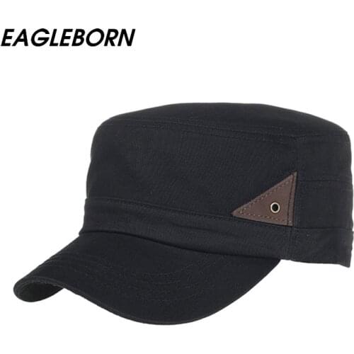 Eagleborn New Cotton Classic Men Women Vintage Army Hat Cadet Military Patrol Cap Gorras Dad Hats Hat Sailor Men Us Army Hats
