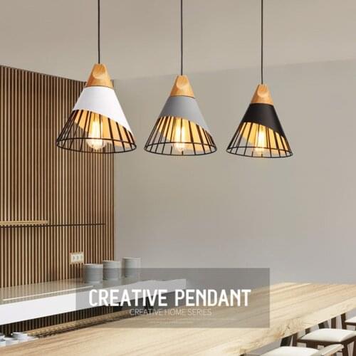 Modern Nordic Style E27 Hanging Lamps Bedside Bedroom Table Living Room Kitchen Lamp Hallway Room Decoration Lights Lighting