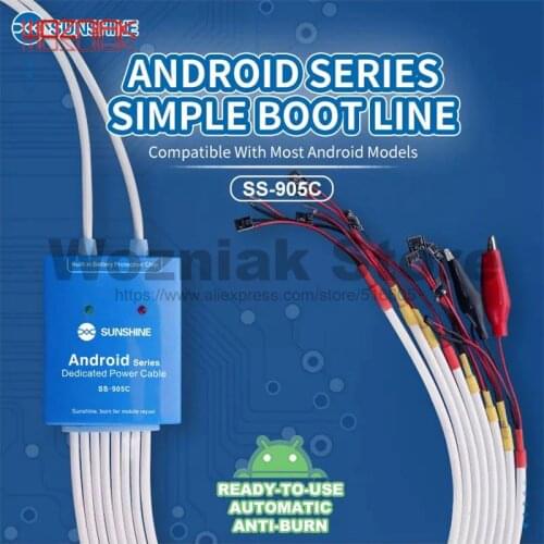 SS-905C Power Supply Cable Android One Button Boot Control line for Huawei Xiaomi Samsung Meizu OnePlus OPPO Anti-Burn Test Line