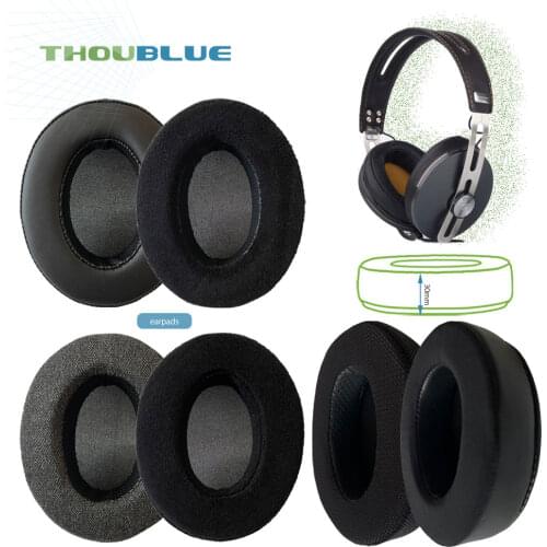 THOUBLUE Replacement Ear Pad For Sennheiser Momentum2 Earphone Memory Foam Cover Earpads Headphone