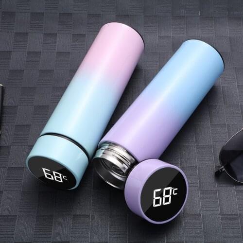 304 Stainless Steel Smart Vacuum Flask 500ml Temperature Display Cup LED Touch Vacuum Flask Gift For Friends And Colleague