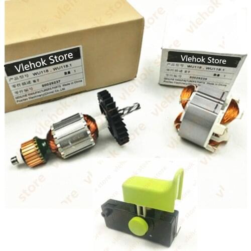 Armature Rotor Stator Field Switch for WORX WU118 WU118.1 Power Tool Accessories Electric tools part