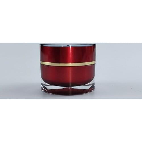 10g ACRYLIC red cone shape cream bottle,cosmetic container,,cream jar,Cosmetic Jar,Cosmetic Packaging