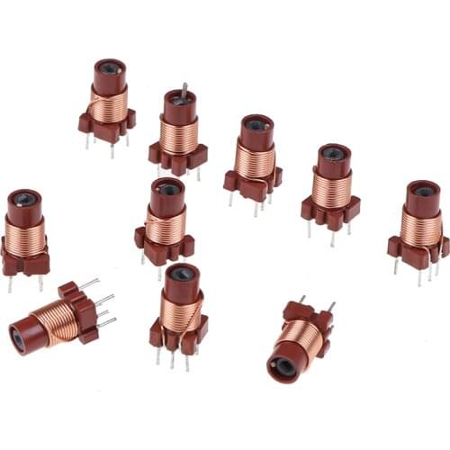 10pcs Hot Sale Adjustable High-Frequency Ferrite Core Inductor Coil 12T 0.6uh-1.7uh Adjustable Inductor