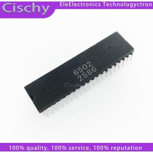 2pcs/lot Mos 6502 MOS6502A MOS6502 MOS-6502 DIP-40 In Stock