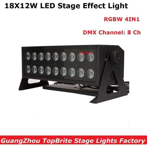 2017 Factory Price 18X12W RGBW 4IN1 LED Stage Effect Bar Light Hi-Power 220W Professional Dj Disco Lighting Equipments Fast Ship