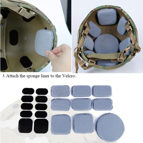 2019 Tactical Protective Pad For CP Helmet Replacement Suspension Pad Set Soft Cushion Pad Airsoft Hunting Helmet Accessories