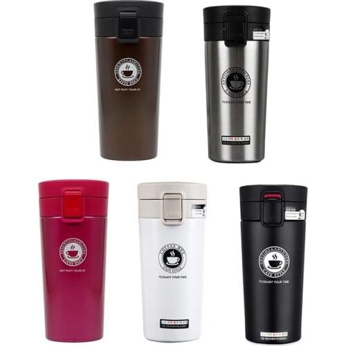 380ml Coffee Mug Thermocup Double Wall Stainless Steel Vacuum Flasks Car Thermo Travel Mug Portable Drinkware Coffee Tea Cup