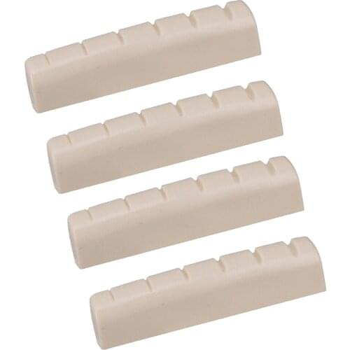 4pcs Right Handed Guitar Nut Slotted for Luthier 44x6x9.8-9mm