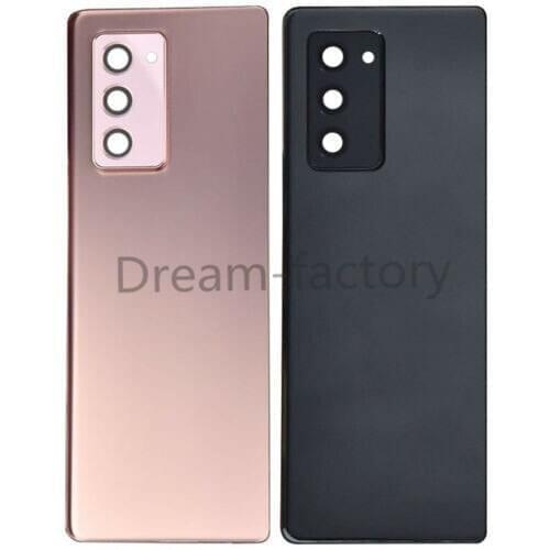5PCS Original Back Glass Rear Cover Battery Door With Camera Lens Adhesive for Samsung Galaxy Z Fold 2 5G F916