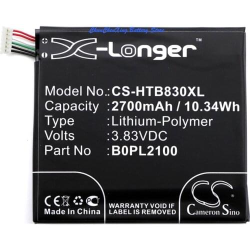 Cameron Sino 2700mAh Battery 35H00241-00M, B0PL2100, B2PL2100 for HTC B3, B830x, Butterfly 3, Butterfly 3 LTE