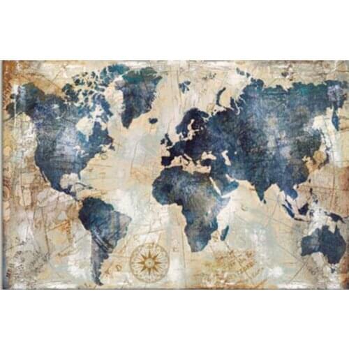 Diamond Embroidery,Wall Decoration Watercolor World Map,5D,diy Diamond Painting Cross Stitch,3d picture,Diamond Mosaic stickers