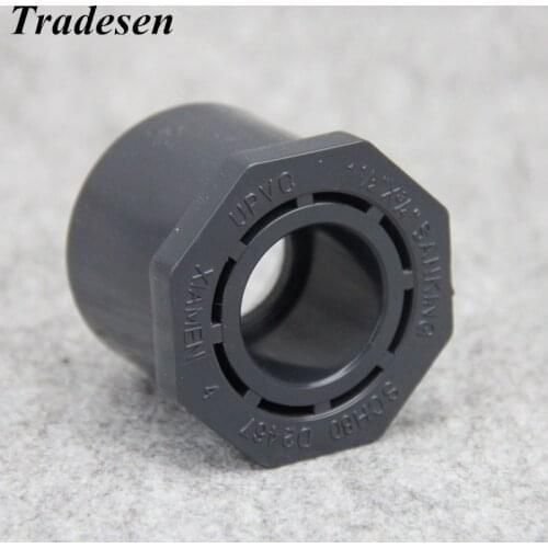 ANSI 21.34~48.26mm 1/2"-1 1/2" Hi-Quality UPVC Reducing Bushing Connector Aquarium Tank Tube Joints Garden Water Pipe Connectors