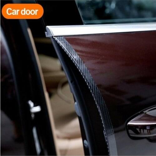 Car Carbon Fiber Sticker Carbon Fiber Vinyl Film Car Door Sill Anti Kick Stickers Vinyl Film Sheet Sticker Car Body Film