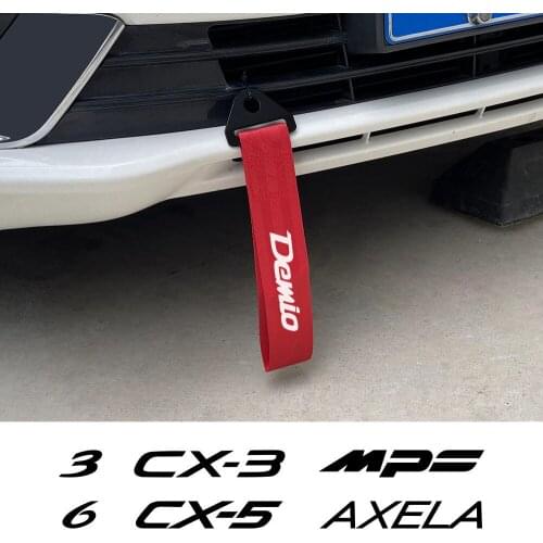Car Towing Rope Trailer Racing Tow Strap For Mazda 3 6 2 CX5 CX3 CX30 Demio Axela Atenza MX5 BT-50 Biante Decoration Accessories