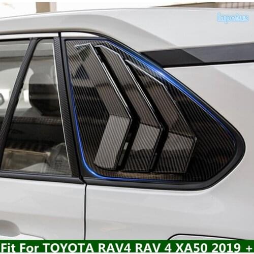 Side Vent Window Scoop Louver Decoration Panel Trim Cover ABS Car Modification Fit For TOYOTA RAV4 RAV 4 XA50 2019 - 2021