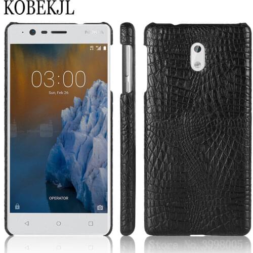 For Nokia 3 2017 Case Nokia 3 Case 5.0" Hard PU Leather Back Cover Phone Case For Nokia 3 Nokia3 TA-1020 TA-1028 TA-1032 TA-1038