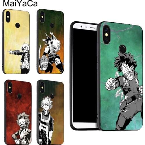 Kirishima Deku My Hero Academia For POCO X3 F2 Case For Redmi Note 9 Pro 8 7 8T 9S 9A 9C For Mi Note 10 Lite 9T A3 Coque