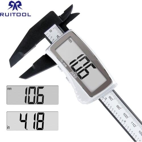 Digital Caliper 0-150mm/0.1mm Plastic Large LCD Micrometer Metric/Inch Electronic Vernier Caliper For Jewelry Beauty Measuring