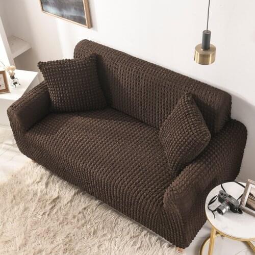 Decorative Seersucker Sofa Cover,Elastic,Adjustable,For Chaise Longue,Living Room,1 2 3 4 Seater,Sectional cover for sofas