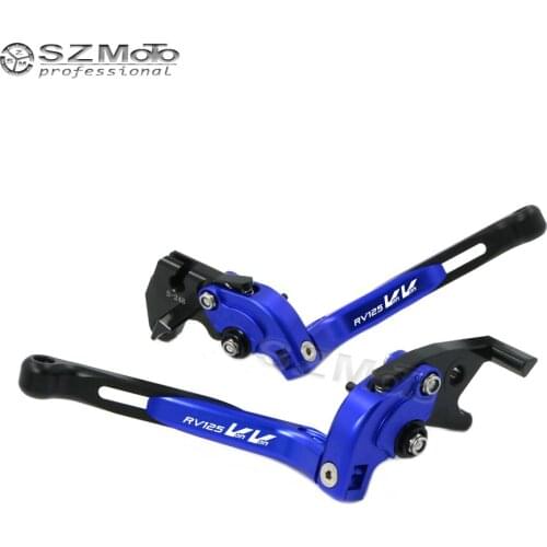 For SUZUKI RV125 VanVan 2003-2013 2012 Aluminum Motorcycle Accessories Folding Extendable Adjustable Brakes Clutch Levers CNC