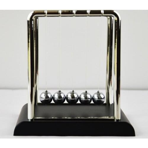 Experiment Newton Pendulum Wear-resistant Classic Metal Experiment Newton Cradle for High School Physics Teaching Supplies