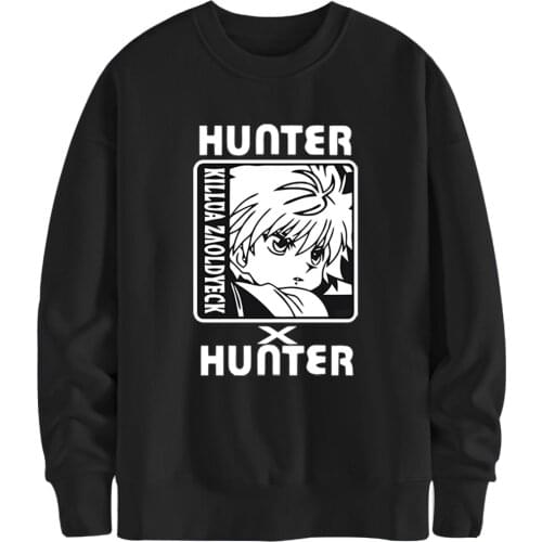 HUNTERXHUNTER Fleece Hoodies Sweatshirts Men Brand Casual Clothing Streetwear Autumn Tracksuits White Moletom Masculino 2020