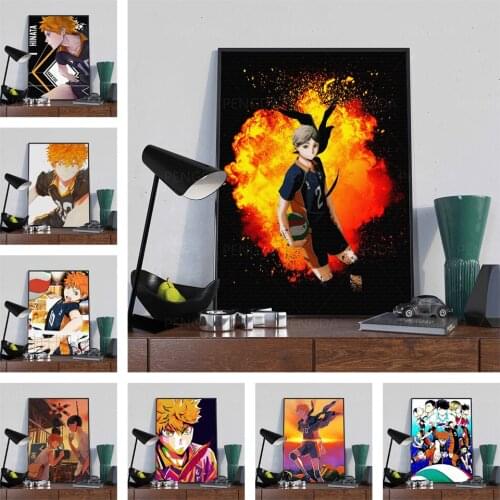 Picture Home Decor Japanese Anime Modular Canvas Haikyuu Painting Modern Printed Poster Wall Art for Living Room No Framework