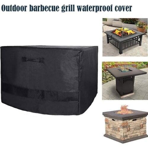 Square Grill Protective Cover Courtyard Grill Dust Cover Outdoor Grill Waterproof Cover Camping Cookware Accessories