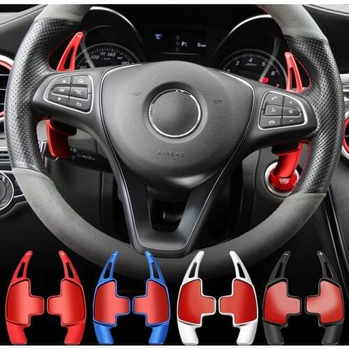 Paddle Shift For Mercedes-Benz A Class W177 Sedan V177 MB A180 A180d A200 A250 2019 2020 Car Steering Wheel Shifter DSG Stickers