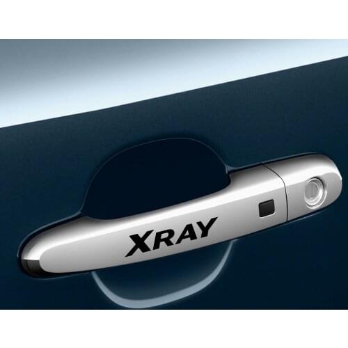 For Lada Xray Car Styling Stickers Auto Door Handle Decor Decals Waterproof Vinyl PVC Covers Auto Exterior Tuning Accessories