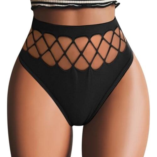 New Womens Underwear Panties Sexy High Elastic Solid Thong Breathable Comfortable Female Fashion Lingerie G String Underpant