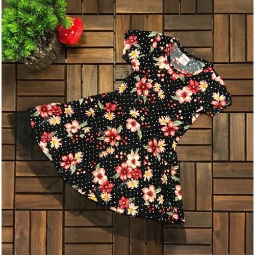 Flower Pattern Girl Dress Girl Style