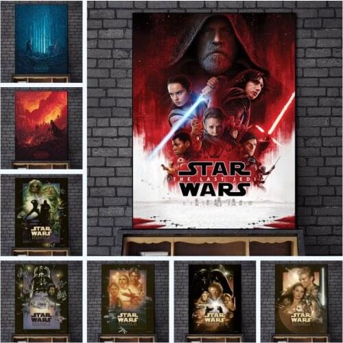 Disney Star Wars Retro Movie Posters Portrait of Star Wars Canvas Paintings on The Wall Art Pictures Home Decoration Cuadros