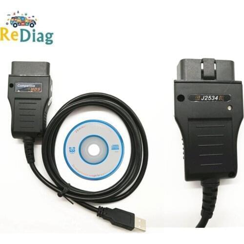 New HDS Cable For Honda Diagnostic Tool Update By CD Cable Auto OBD2 HDS Cable Free Shipping