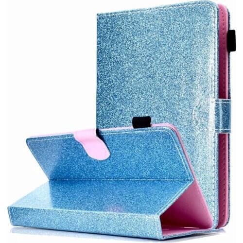Luxury Glitter Bling Cover For Samsung Tab a 10.1 Case Universal Funda Tablet 10.1 For Huawei T3 T5 M5 9.6 9.7 10 10.1 Case Capa