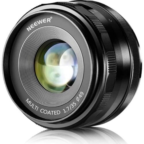 Neewer Large Aperture Manual Prime Fixed Lens APS-C, 35mm F/1.7 for Sony E-Mount Digital Mirrorless Cameras A5000, A5100, A6000