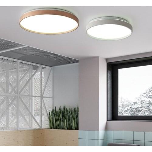 Modern Minimalist LED Ceiling Lamp Apply to Apartment Living Room Bedroom Creative Circle Acrylic Indoor Aisle Lighting Supplies