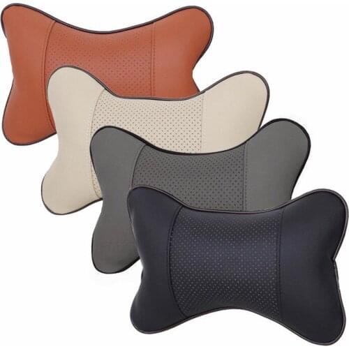 2 Pieces Universal Car Seat Headrest Support Pillow Breathable Car Neck Pillow Auto Interior Accessories