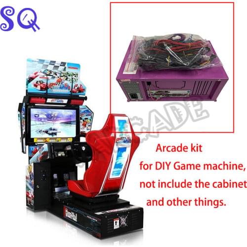 Outrun Coin Operated Video Arcade Machine Driving Simulator Car Racing Games arcade kit main board+cable+Dynamic card 110V/220V