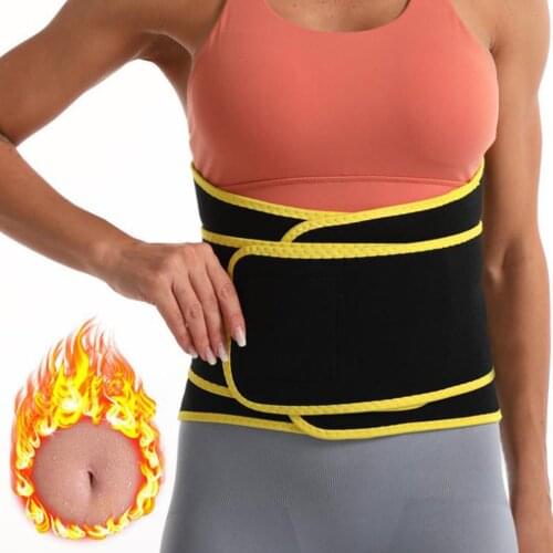 Women Abdominal Belt High Compression Zipper Waist Trainer Cincher Corset Body Shaper Sweat Shapewear Sports Abdominal Belt