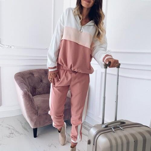 Conjunto Lounge Wear Tracksuit Women Plus Size Two Piece Pants Sets Jogging Vetement Femme 2021 Autumn Loose Suits Chandal Mujer